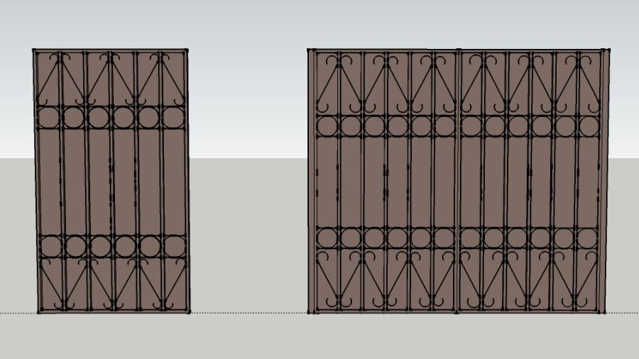 Забор из поликарбоната, ворота